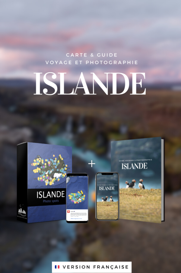 Carte + guide voyage et photographie - Islande 🇫🇷