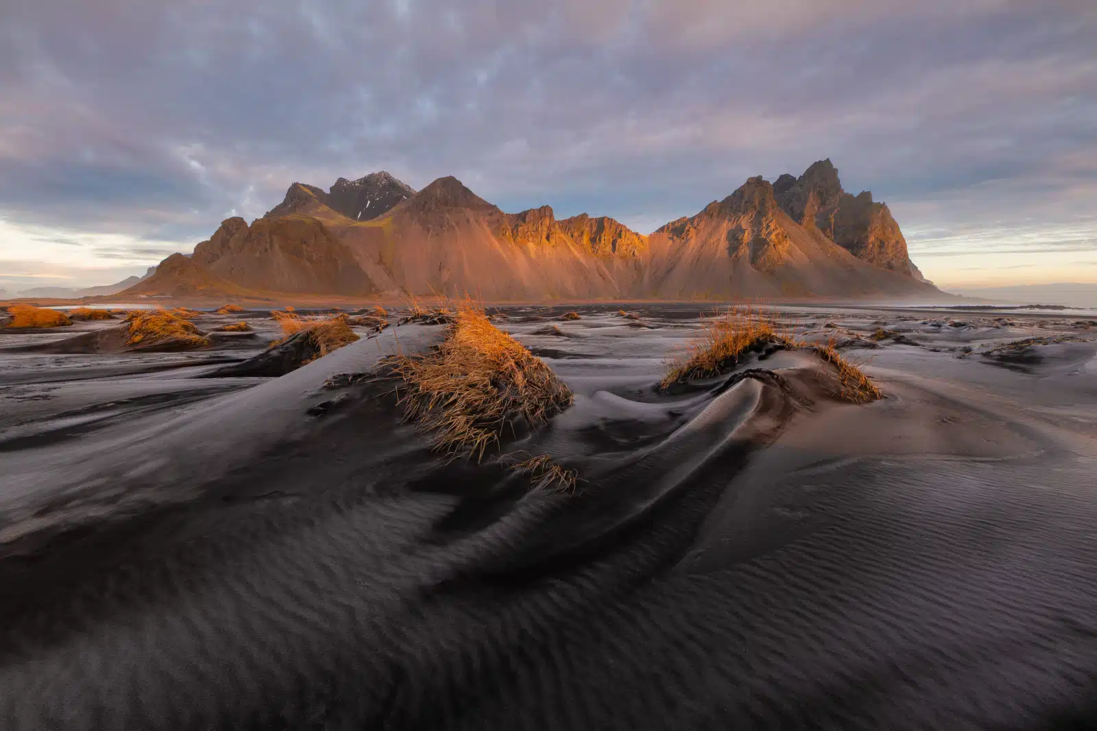 Stokksnes Mountain at sunrise