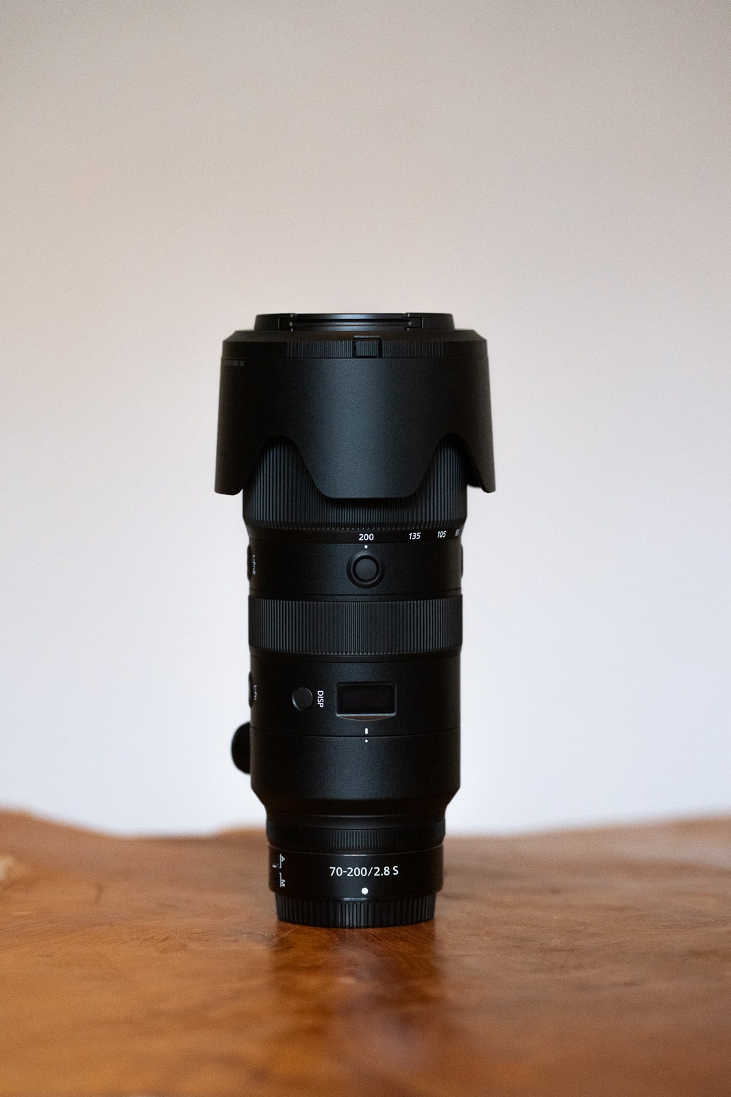 Objectif Nikon 70-200mm utilisé pour la photographie de paysage et de nature