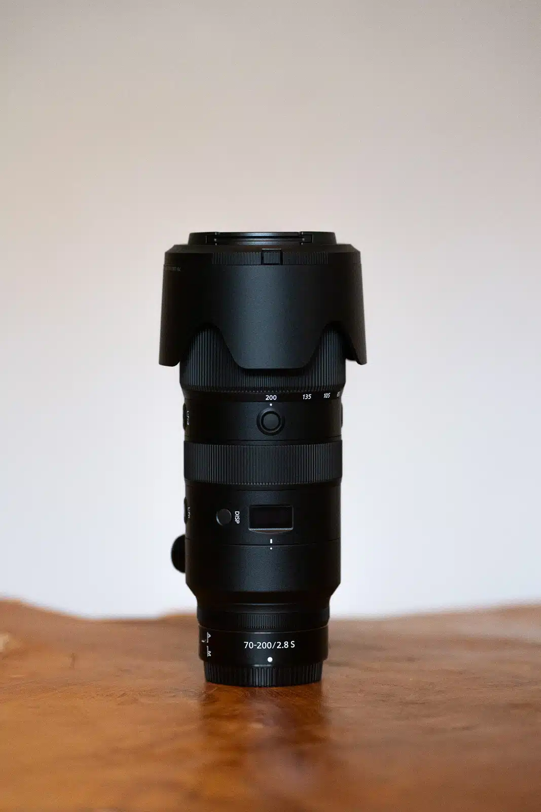 Objectif Nikon 70-200mm utilisé pour la photographie de paysage et de nature