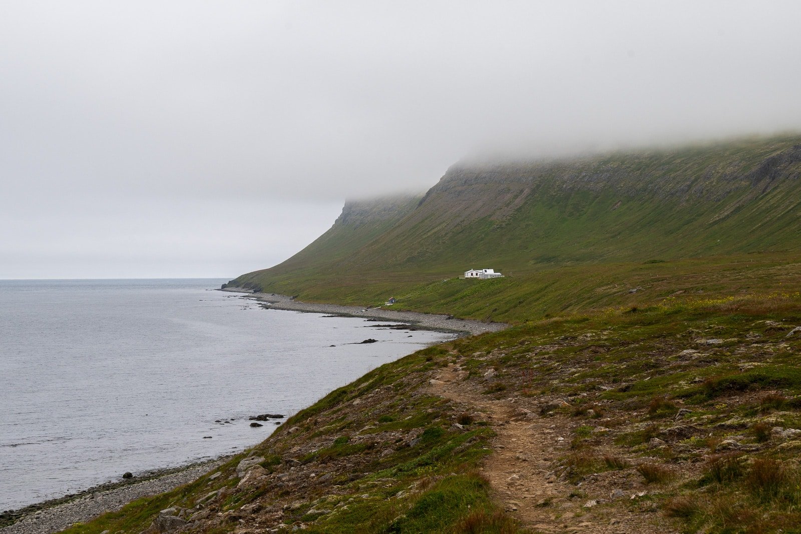 Photographie de l'une des guesthouses de Hornstrandir en Islande